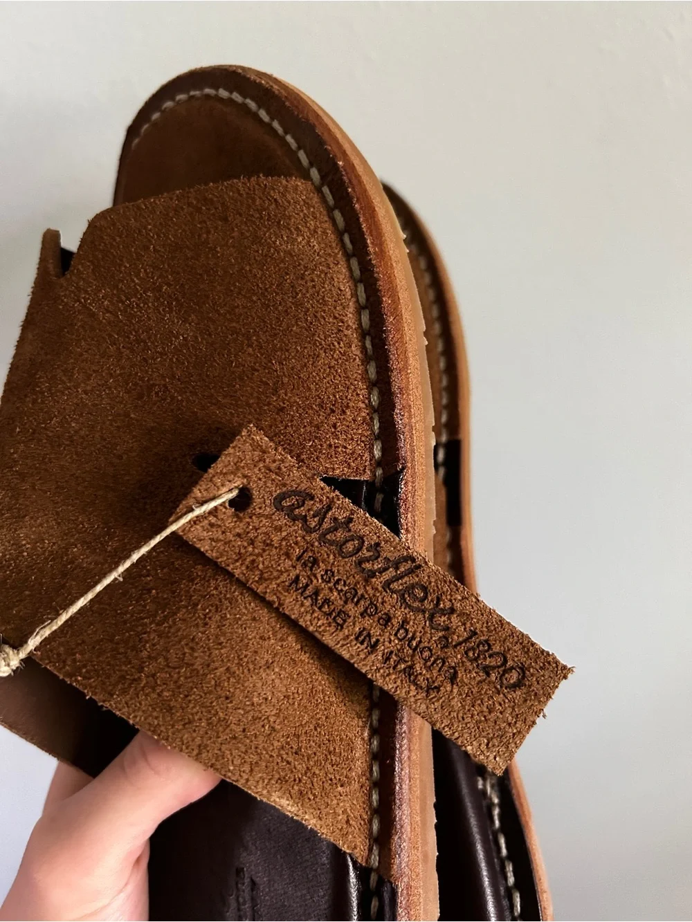 Astorflex 1820 Haichflex Men's Brown Suede Slide Sandals - Casual Slip-On